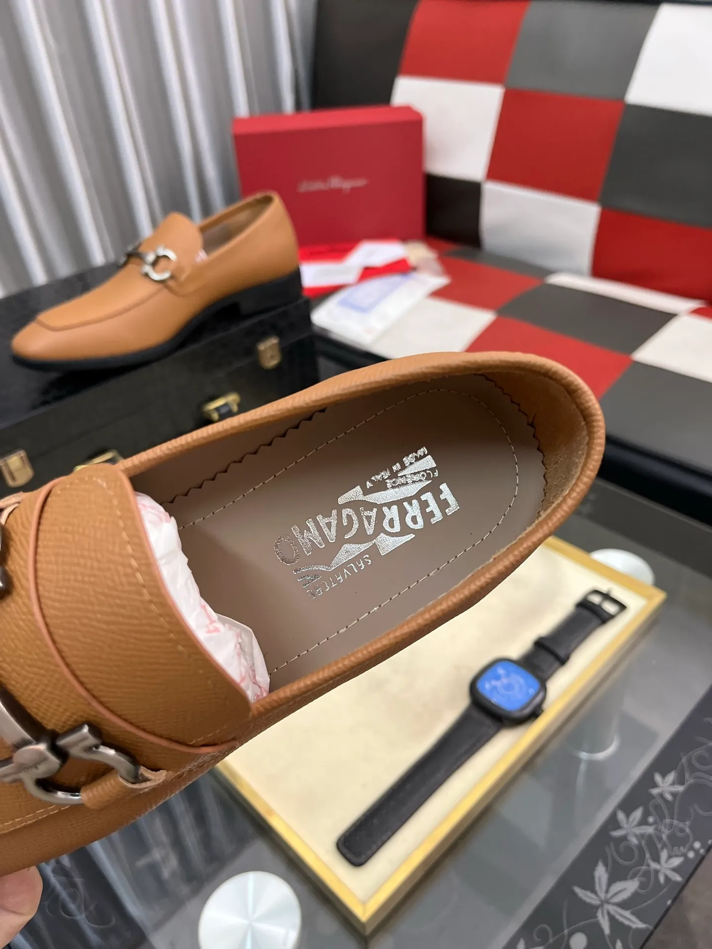 Men's shoes 💰600⌚️⌚️[Salvatore Ferragamo] Ferragamo business leather shoes, 1:1 top purchasing quality, imported selected original calfskin for the uppers, imported original soft water-dyed cowhide for the inner feet, imported original customized Italian handmade lightweight foam outsole, size: 39-44 5️⃣ options available